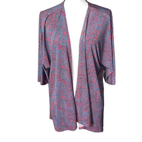 🌸 Lularoe Lindsay Cardigan Sweater Printed NWT S - Picture 1 of 3